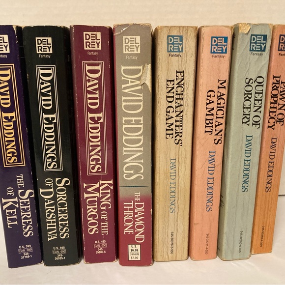 Del Rey Other - Lot of 8 David Eddings Paperback Books The Maloreon, Bulgaria Elenium